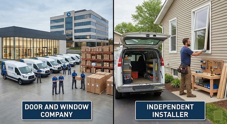 Door and Window Company vs Independent Installer: Who Should You Hire?